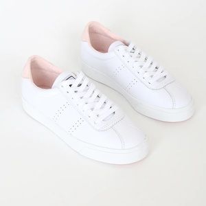 SUPERGA 2843 COMFLEAU Sneaker in White & Pink